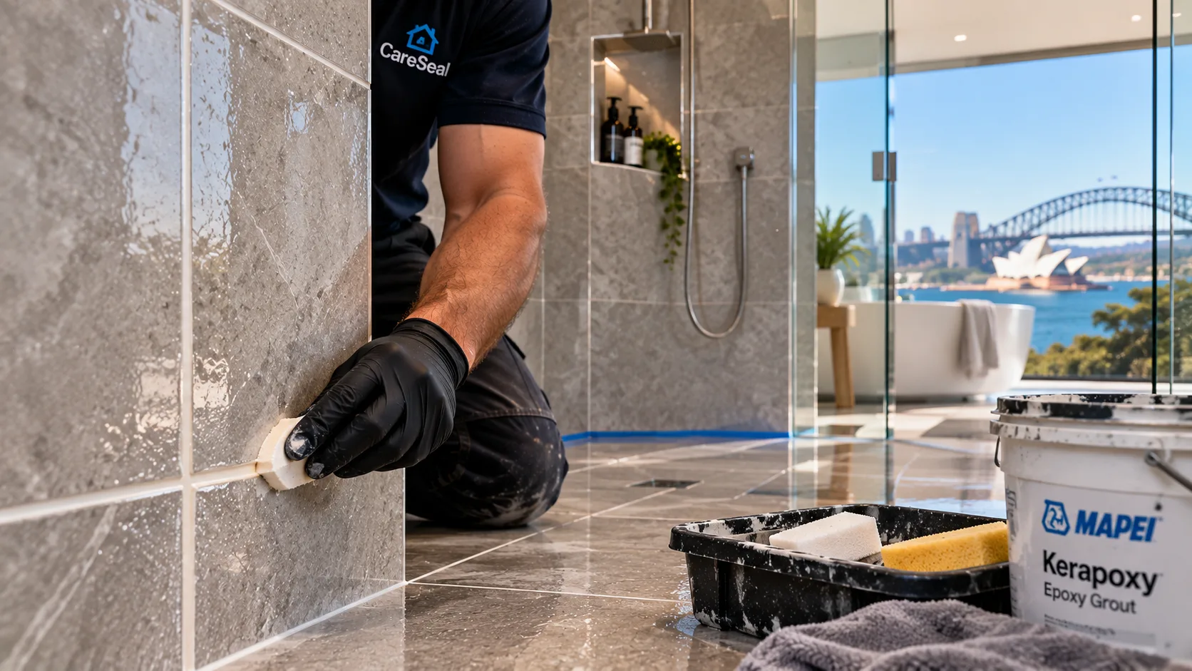 CareSeal grout and sealing detail project in Sydney