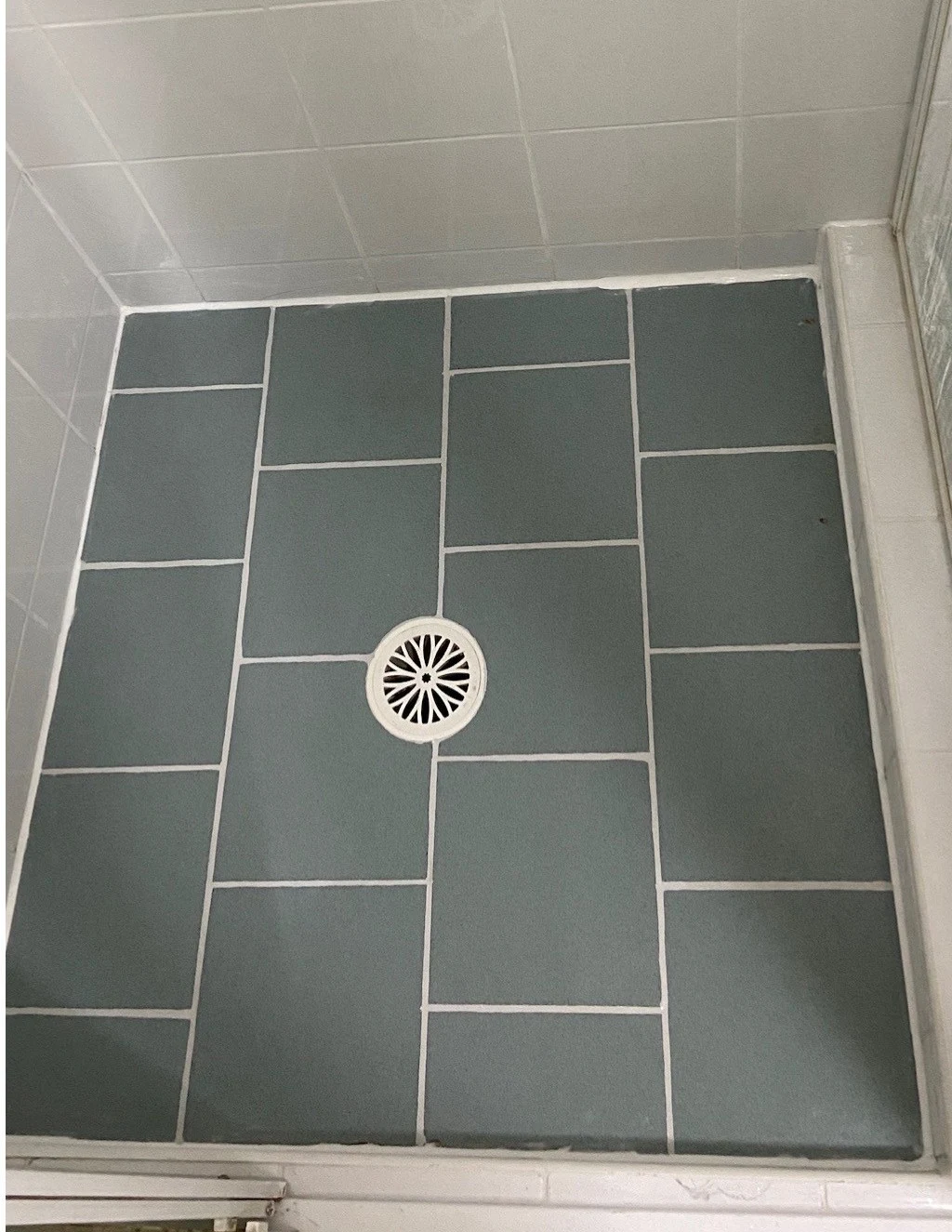 Shower area after CareSeal treatment